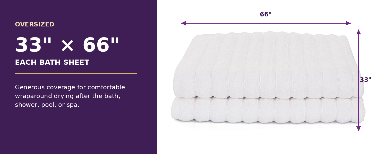 Taupe two-piece Ribbonette bath sheet stack with 700 GSM zero-twist cotton details.